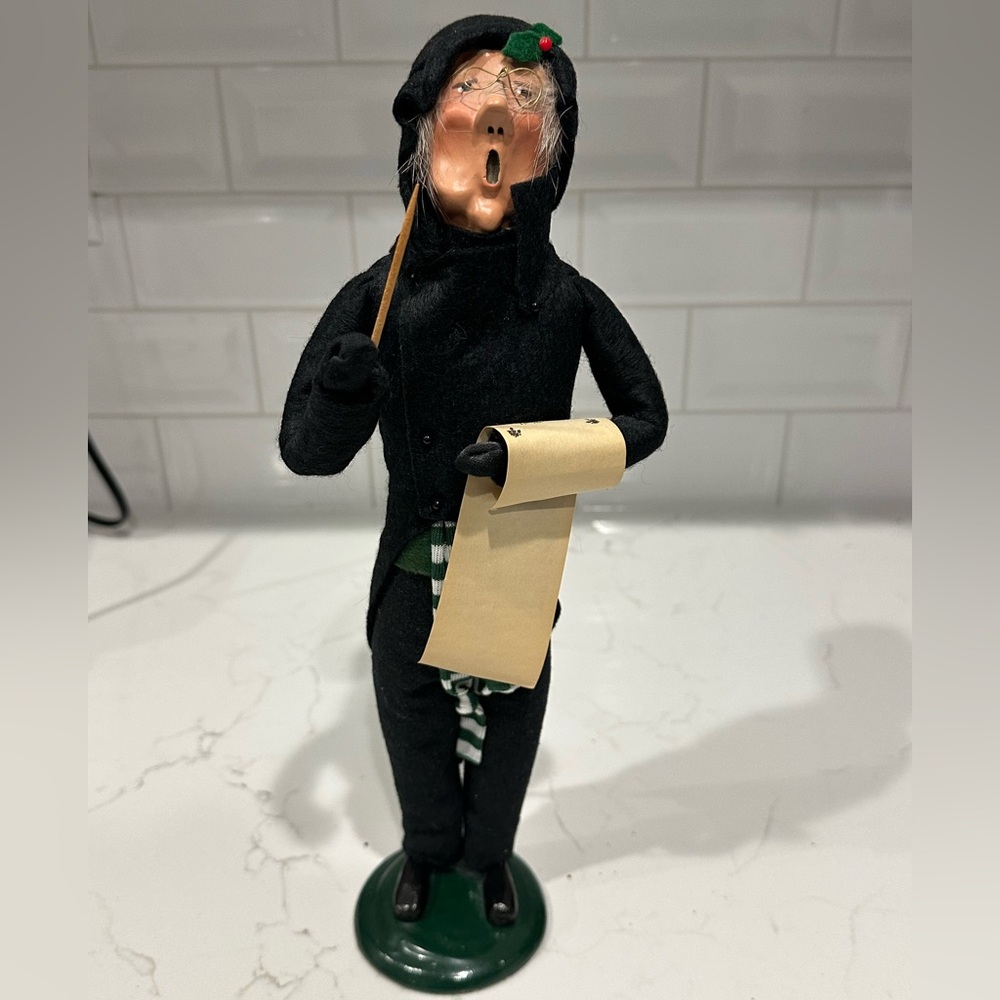 Byers Choice caroler. Vintage. Conductor 1992